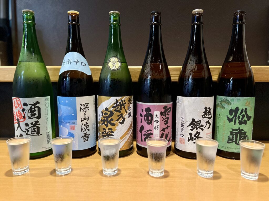 新潟地酒飲みくらべ